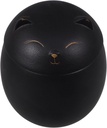 Alipis Ceramic Tea Canister Cute Cat Shaped Candy Dish with Airtight Lid Cookie Jar Snack Containers for Coffee Bean, 12.50X10.70X10.70CM, Black, V1QODC2WVTC0860510EEFR