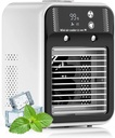 2025 Upgraded Glacier Breeze Ac, Glacier Breeze Portable Ac, Portable Air Conditioner, 2/4h Timer 3speeds, Ultra-Quiet, Intelligent Digital Display, for Home, Bedroom, Office, and Outdoor