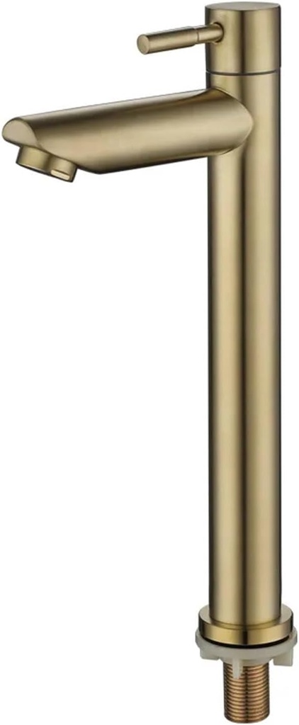 Basin Bathroom Washbasin Cold Single Handle Countertop Mount Waterfall Kitchen Sink Faucet (Color : D No Hose)