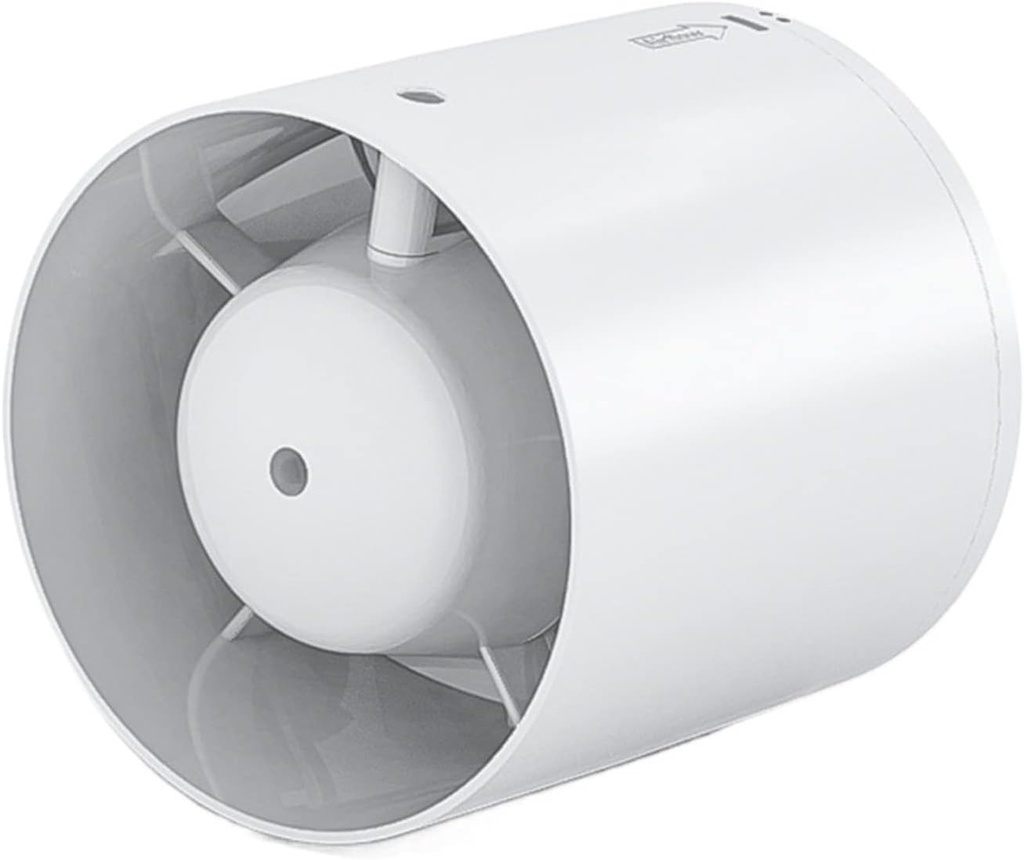 Ventilation Fan 4 inch Inline Duct Fan,Air Ventilator Pipe Ventilation Exhaust Fan with Check Valve,Mini Extractor Duct Fan for Bathroom Toilet Wall Fan ventilating