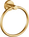 Towel Ring, Bathroom Hardware Accessories, Wall-Mounted Towel Ring, Simple Round Stainless Steel Towel Rack, for Bathroom and Kitchen (Gold)