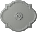 Ekena Millwork CM24WA Waltz Ceiling Medallion, 24"W x 20 1/2"H x 1 1/8"P (Fits Canopies up to 5 1/4"), Factory Primed