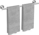 USHOWER Brushed Nickel Towel Bar, 24-Inch Towel Rack for Bathroom Wall Mounted, Thicken SUS304 Stainless Steel Towel Rod Modern Home Decor (Total Length 26-Inch)