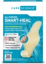 Care Science Smart Heal All-Purpose Hydrocolloid Gel Bandages, 20 ct | 100% Waterproof Seal, Reduces Scarring, for Wound Care or Blisters