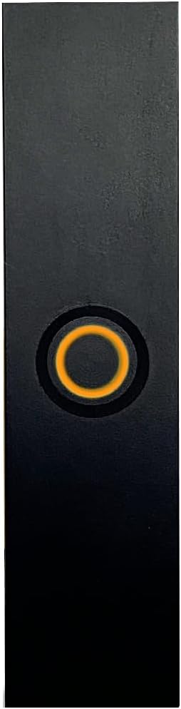 Newhouse Hardware Rectangular Lighted Wired Metal Doorbell Button in Black BT6RL, for Doorbell Chime, Buzzer, or Ringer, Door Bell Button Only, Buzzer Button with LED Button Light