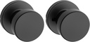 Kwikset Pismo Interior Passage Door Knob, Handle for Closet and Hallway Doors, Non-Locking Doorknob in Matte Black, with Microban Protection (Pack of 10)