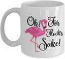 Oh! For Flocks Sake Mug - Vulgar, Explicit, Expletive 11 or 15 oz Best Inappropriate Snarky Sarcastic Coffee Comment Tea Cup With Funny Sayings, Hilar
