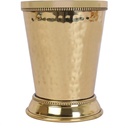 Premium Quality Pure Brass Luxury Water Glass Drinkware & Serveware Glass Brass Glass Tumbler for Drinking Serving Water (Hammered)