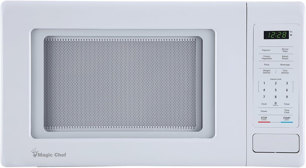Magic Chef MC99MW 0.9-Cu. Ft. 900-Watt Digital Touch Countertop Microwave (White)