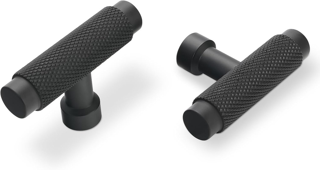 10 Pack Matte Black Kitchen Cabinet Knobs Black Knurled Drawer Knobs Kitchen Hardware