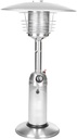 Portable Patio Heater Outdoor Tabletop Lightweight Propane 10,000 BTU Auto-Shutoff Valve CSA Approved - Stainless Steel