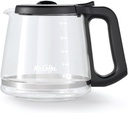 Mr. Coffee 12-Cup Replacement Carafe – Compatible with Mr. Coffee 12 Cup Machines, Glass Pot with Black Handle
