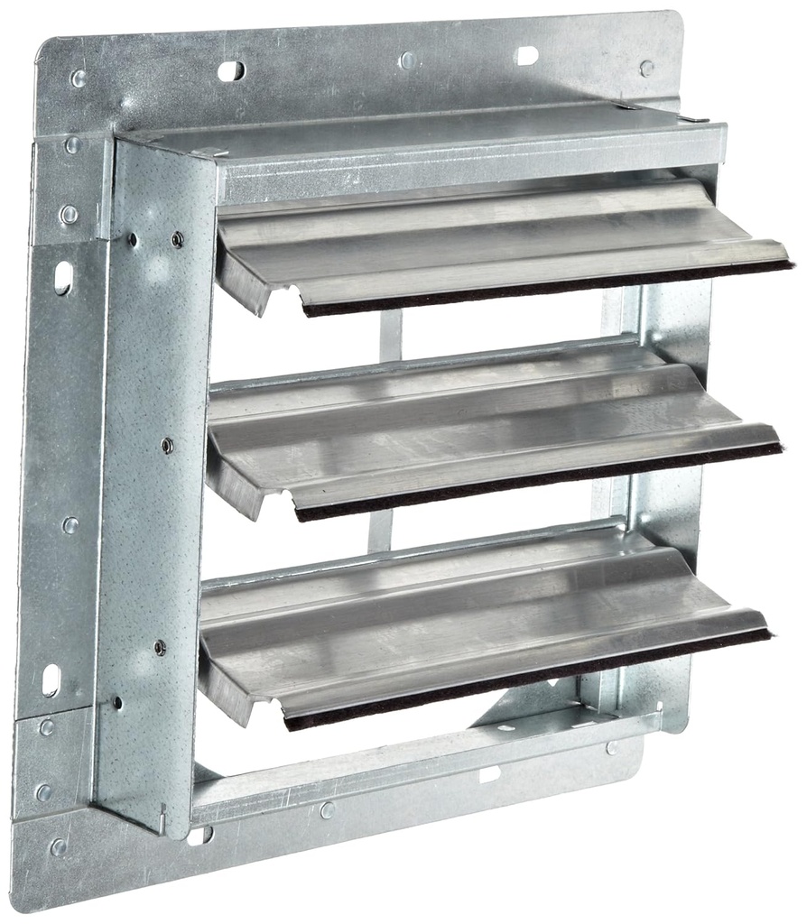 TPI Corporation CES-10-G Direct Drive Exhaust Fan Wall Shutter, 10" Diameter