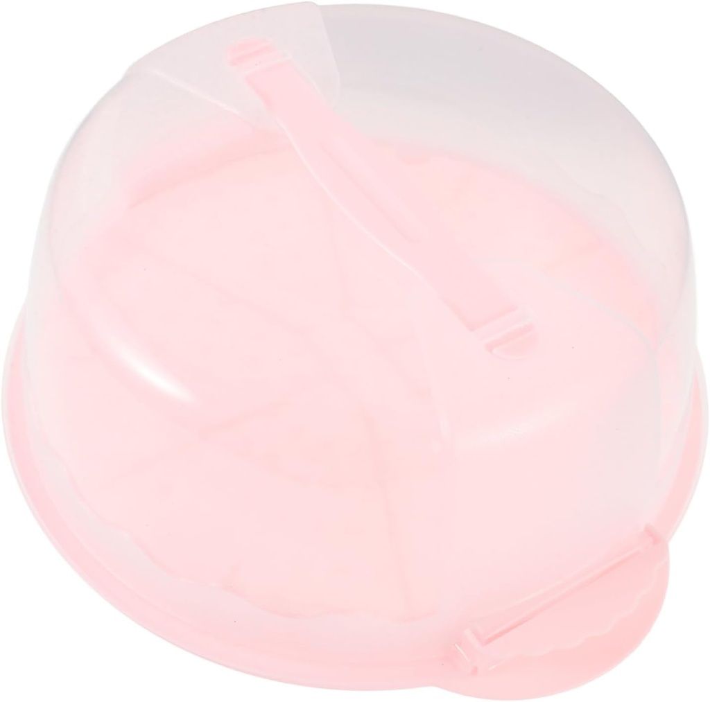 Unomor Reusable Cake Carrier with Dome Lid Transparent Cupcake Holder for Pies Cookies and Desserts Food-safe Material for and Storage