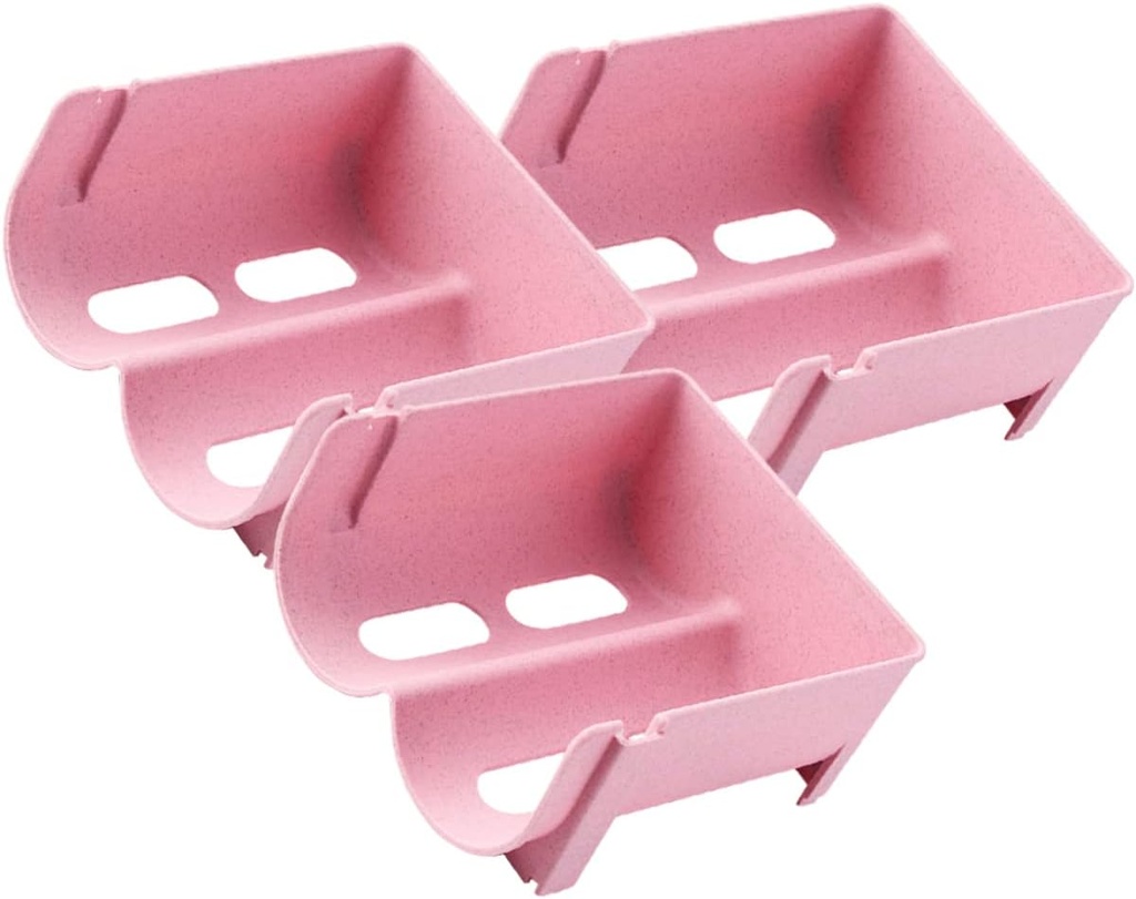 SECFOU 3pcs Stackable Beer Bottle Holder Soda Organizer Refrigerator Storage Shelf