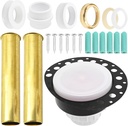 Freestanding Bathtub Drain Rough-in Kit with Brass Tail Pipe and PVC Adapter, Replacement for Freestanding Bathtub, Floor Mounted, and Copper Bathtubs