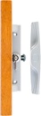 Wright Products - Surface Mounted Wooden Sliding Patio Door Latch Set, Aluminum - Sliding Glass Door Replacement Lock and Handle