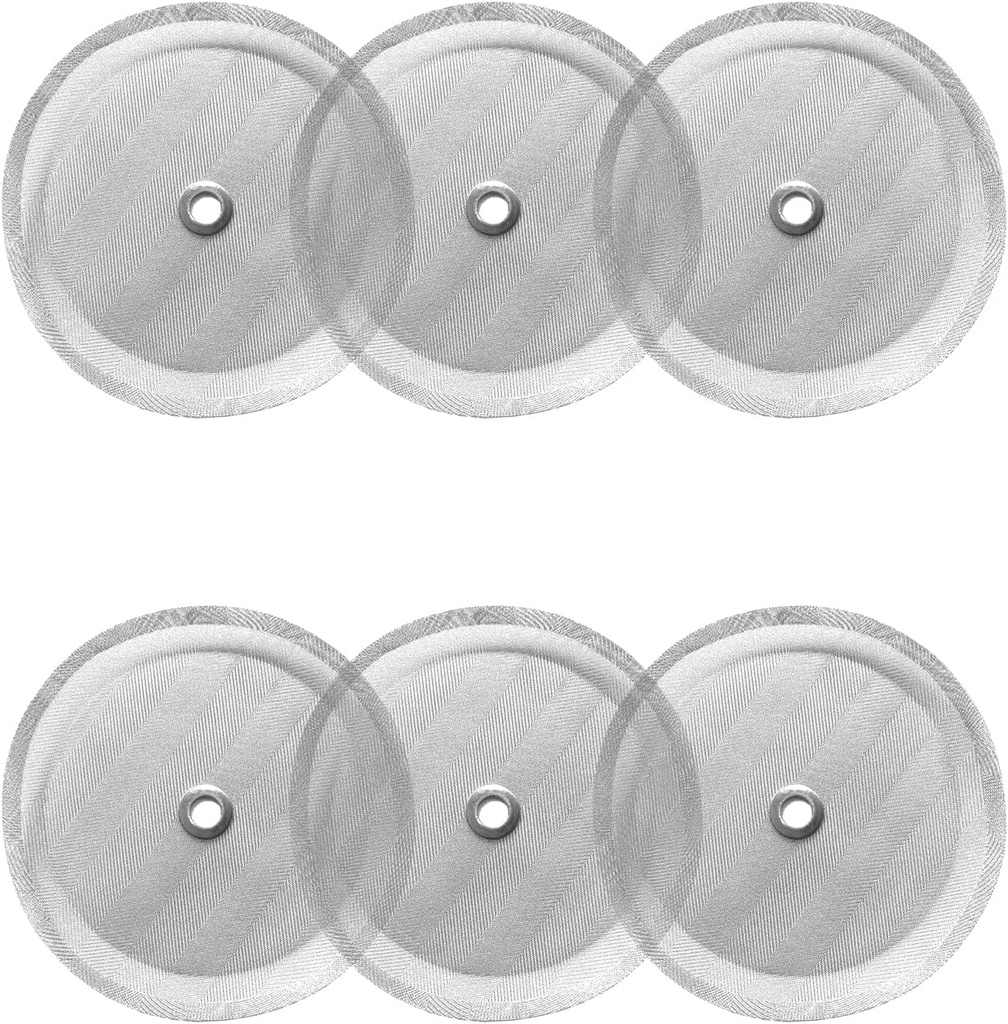 French Press Filter 6 Pieces Stainless Steel Replacement Filters Mesh French Press Screen Filter Replacement for Coffee Tea Makers and Coffee Grounds Filters