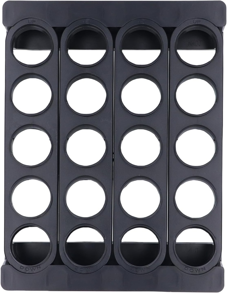 Yoidesu Wall Mounting Fork Capsule Holder, Space Saving Coffee Pod Storage Location Easy to Mount for The Home (Black)