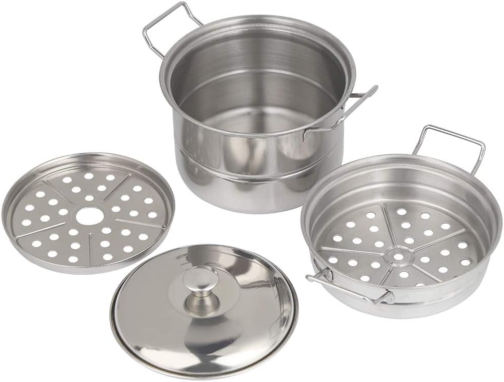 Mini Steamer Pot, Stainless Steel, Exercise Grasping Capability, Small Size, Lightweight, Suitable for Kids to Play, Develop Intelligence