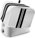 Toaster Cover with Pockets Black Stripe Bread 4 Slice Toaster Oven Covers for Kitchen, Simple Line Dustproof Cover for Small Appliance Cover and Fingerprint Protection, Bread Machine Cover