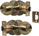 CONSTRUCTOR CON4123 Chronos Passage Door Lever Lock Knob Handle Set