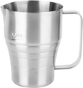 Kitchen Milk Frothing Pitcher, 900ml Frothing Pitcher Stainless Steel Milk Frother Cup Espresso Steaming Pitcher Coffee Milk Pitcher Milk Frother Steamer Cup for Latte Art, 30 oz