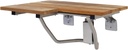 Grab Bar Specialists SEAT-TK Folding Teak Shower Seat, Right Hand, 32"x21"x17" (600lbs Capacity)