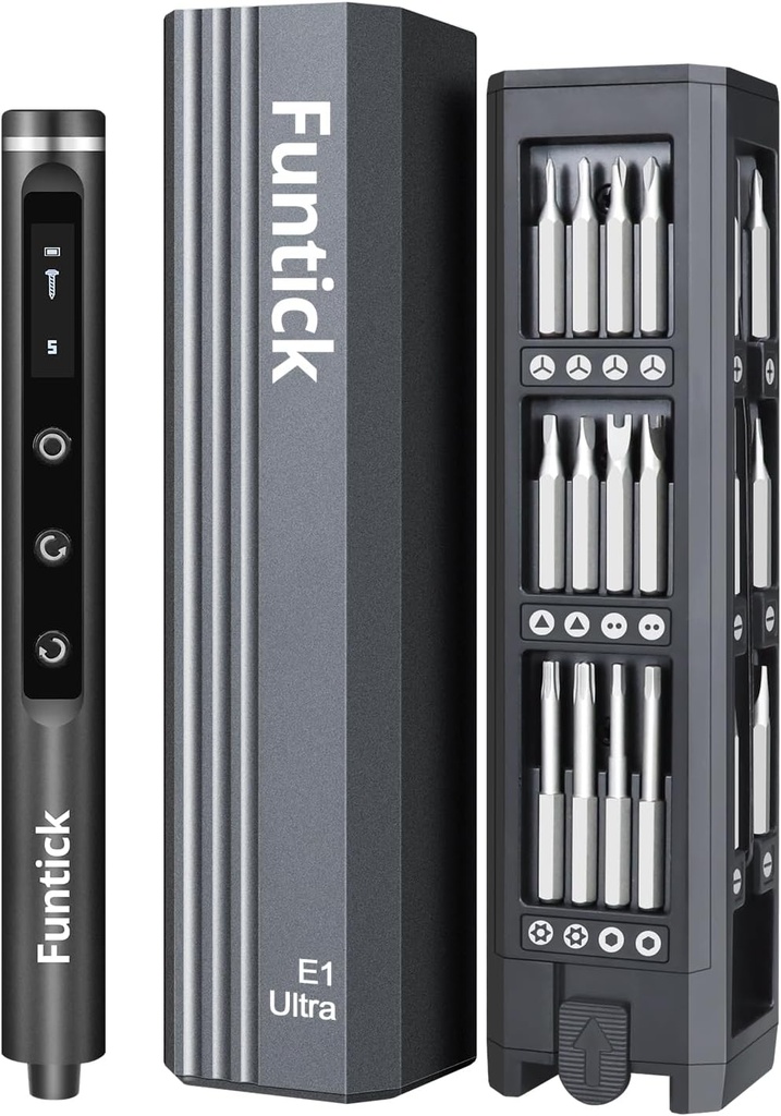 Mini Electric Screwdriver Set,Cordless screwdriver rechargeable,power screwdriver,destornillador eléctrico,Magnetic Bits,5 Torque,LED Display, Electric Screwdriver for Phone PS5 Laptop Watch