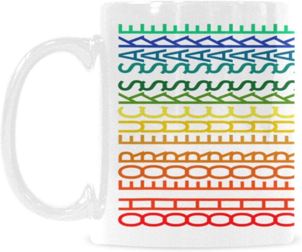 Hidden Message Coffee Mug, Funny Office Gifts for Coworker, Best Friend, Brother, Novelty Unique Cup, Gag Gifts for Birthday, Christmas, Oh for Fucks Sake 11Oz Ceramic Coffee Cup