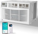 GarveeHome 8000 BTUs Window Air Conditioner, Wall Mount Air Conditioner AC Window Unit for Rooms Up to 350 Sq.Ft with Remote Control, Window Mounting Kit, Window AC Unit for Apartment, Bedroom, White