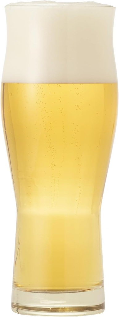 Toyo Sasaki Glass P-46103GY-JAN-P Beer Glass, Amber, 12.2 fl oz (360 ml), Authentic Barley Sake Glass, Amber, Kokuhaku, Made in Japan, Dishwasher Safe