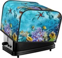 Oven Cover Kitchen Bread Machine Protector,4 Slice Toaster Cover For Home,Fingerprint Coaster Cover,Kitchen Small Appliance,Corals And Tropical Fish