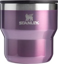 STANLEY Stay-Hot Stacking Camp Cup 10 oz | Press In Drink Through Lid | Cup for Coffee, Tea and Drinks | Insulated Stainless Steel Coffee Mug | BPA-Free | Wisteria Shine