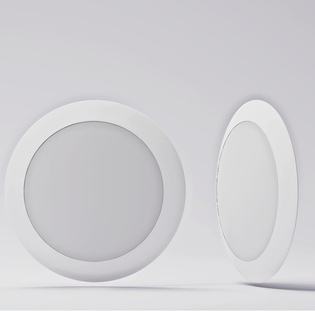 7.5" Flush Mount Ceiling Light Fixture (1 Pack) - 16.5W, 1500Lm, 120V, 6000K Modern Kitchen LED Ceiling Lamp | Wet Location Dimmable LED Light | ETL, 4/6" J-Box