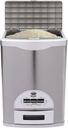33 Lbs Automatic Rice Dispenser, Large Capacity Stainless Steel Rice Storage Container with Child Lock&Groove Handles for Kitchen, Pantry and Home