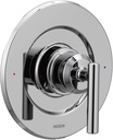 Moen Gibson Chrome Posi-Temp Pressure-Balancing Modern Valve Handle Only Trim, Valve Required, T2901
