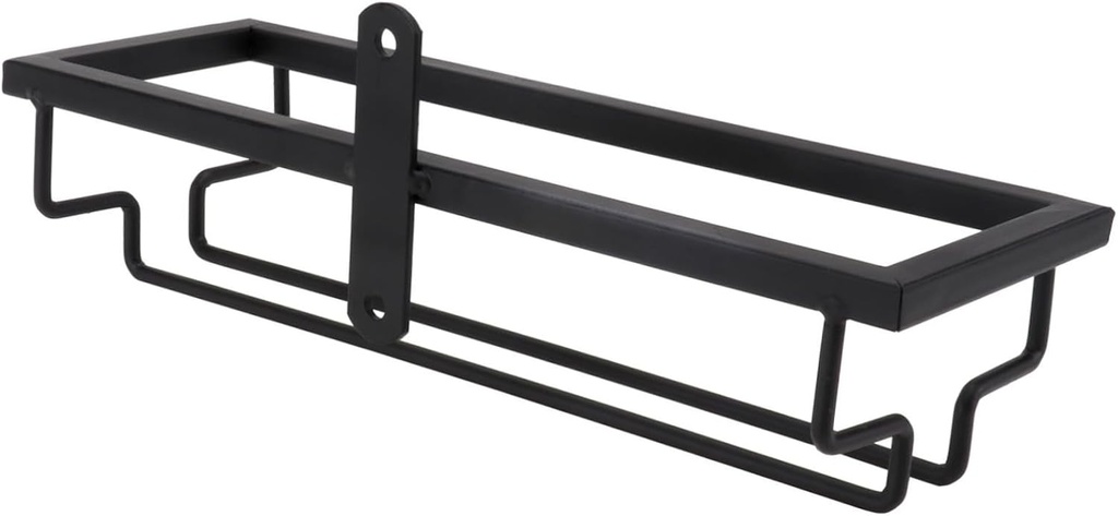 Goblet Holder Wine Glass Storage Rack for Home Black Wine Cup Display Organizer Elegant Stemware Stand for Kitchen Bar and Dining Room Decor