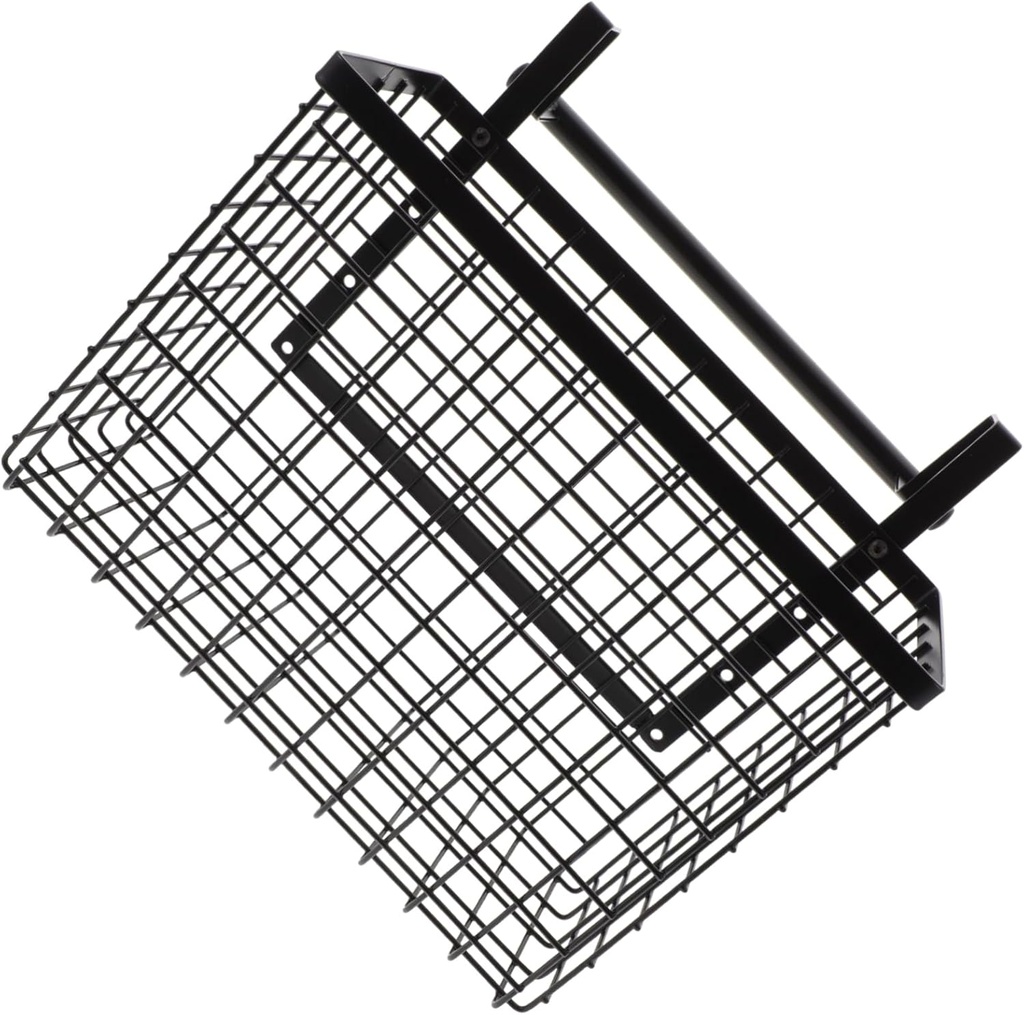 Zerodeko Hanging Wire Basket for Kitchen Cabinet Door Multi-use Vegetable Storage Organizer Sturdy Hanging Basket for Seasoning Bottles and Items Mesh Design for Clutter Spaces