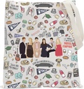 POFULL TV Show Inspired Gift TV Show Characters Tote Bag For Friend Gift