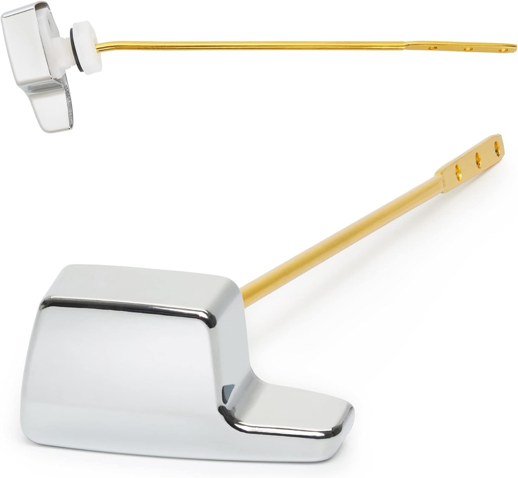 Qualihome TOTO Toilet Handle Replacement THU004-CP - Side Mount Toilet Handle Tank Flush Lever - Toilet Bowl Handles Side Mount - ELJER Toilet Handle Replacement - Chrome Polished