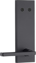 Kwikset 973HFLSQF-514 Dummy Interior Halifax Lever Trim with Square Full Escutcheon Matte Black Finish