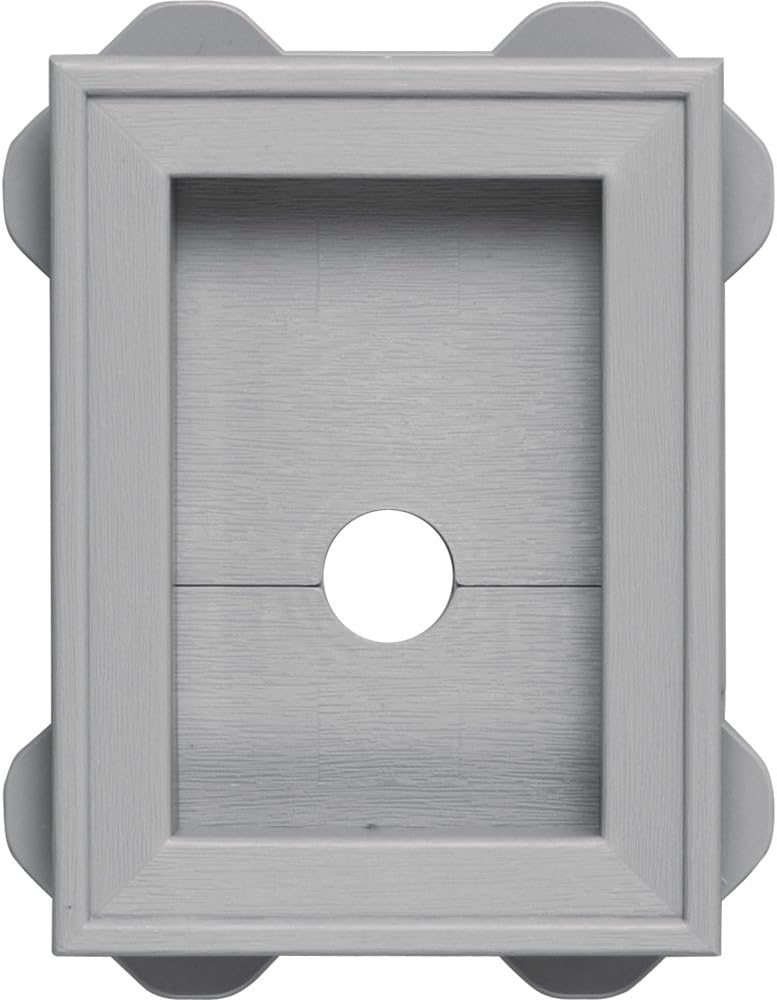Builders Edge 130130003016 Wrap Around Utility Block 016, Gray