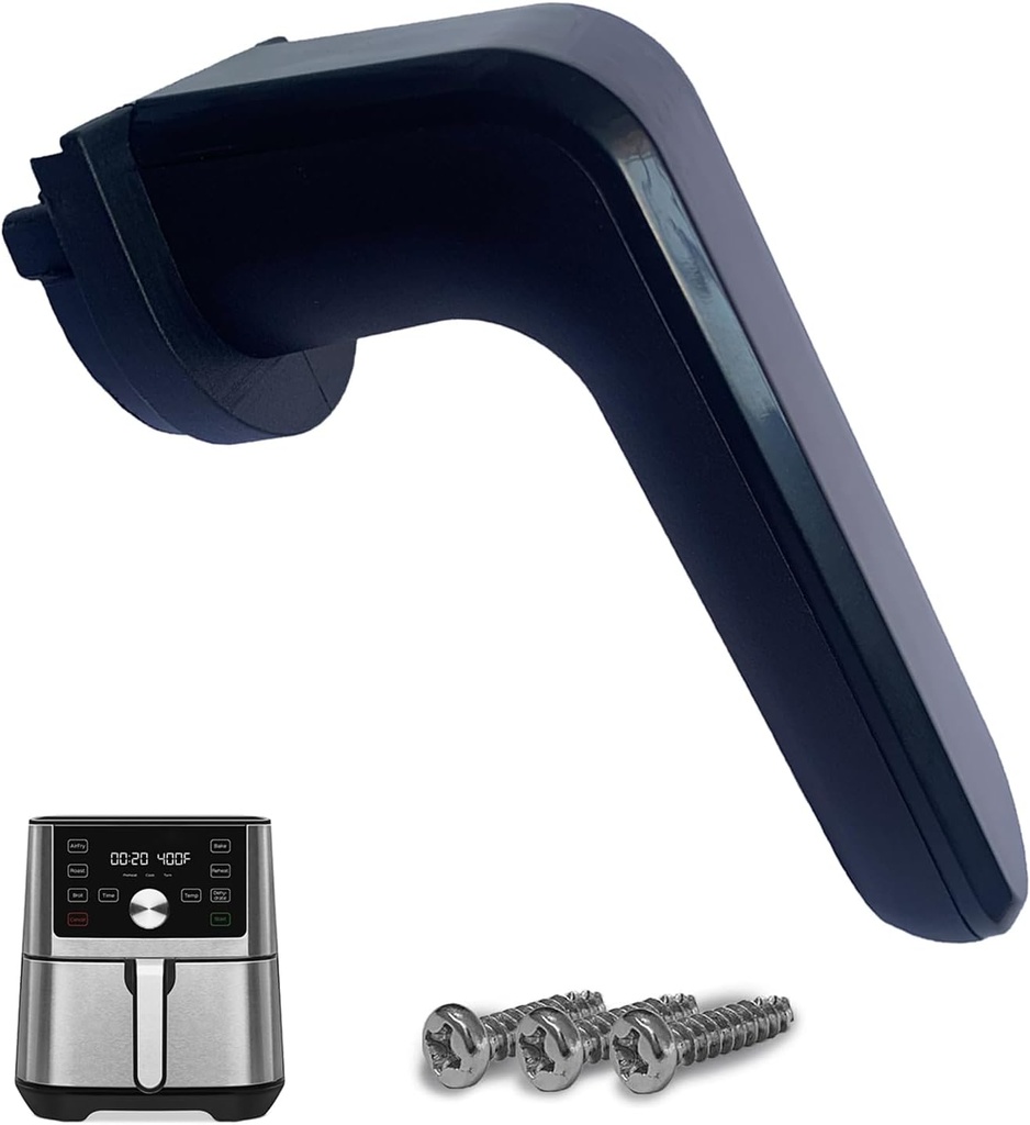 Air Fryer Replacement Handle for Instants Vortex Plus 4QT Air Fryers, Premium Air Fryer Handle for Instants 4 Quart, Ergonomic Design, High-temperature Resistant, Dishwasher Safe