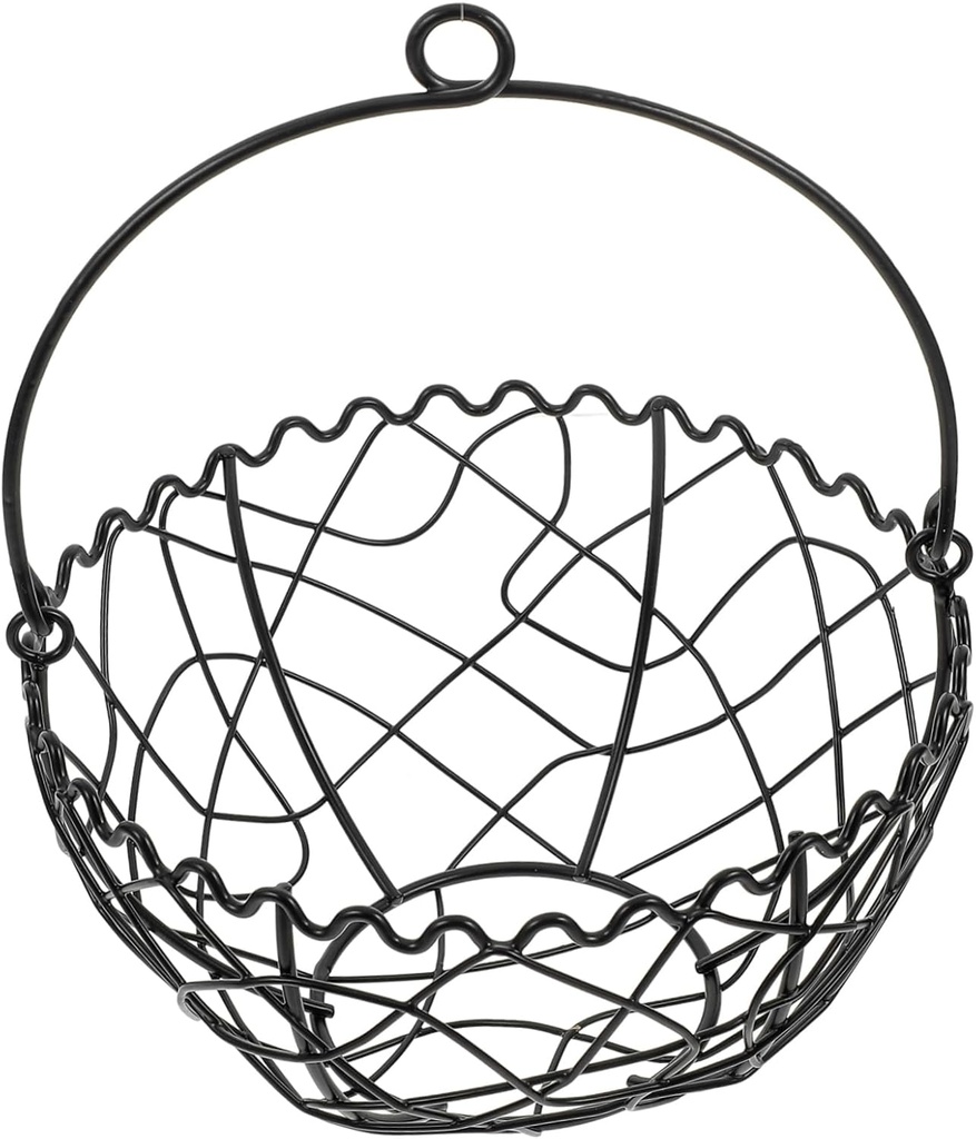 Kitchen Supply Iron Wire Basket Fruit Bowl Snack Holder Ginger Basket for Kitchen