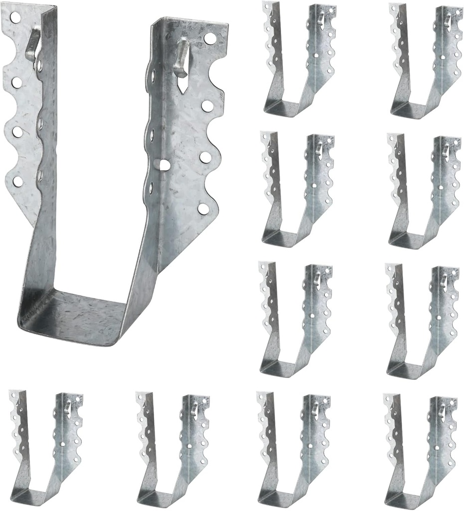 LukLoy 10 Pack 2x6 Joist Hanger 20 Gauge Galvanizing Face Mount Joist Hangers for Wood