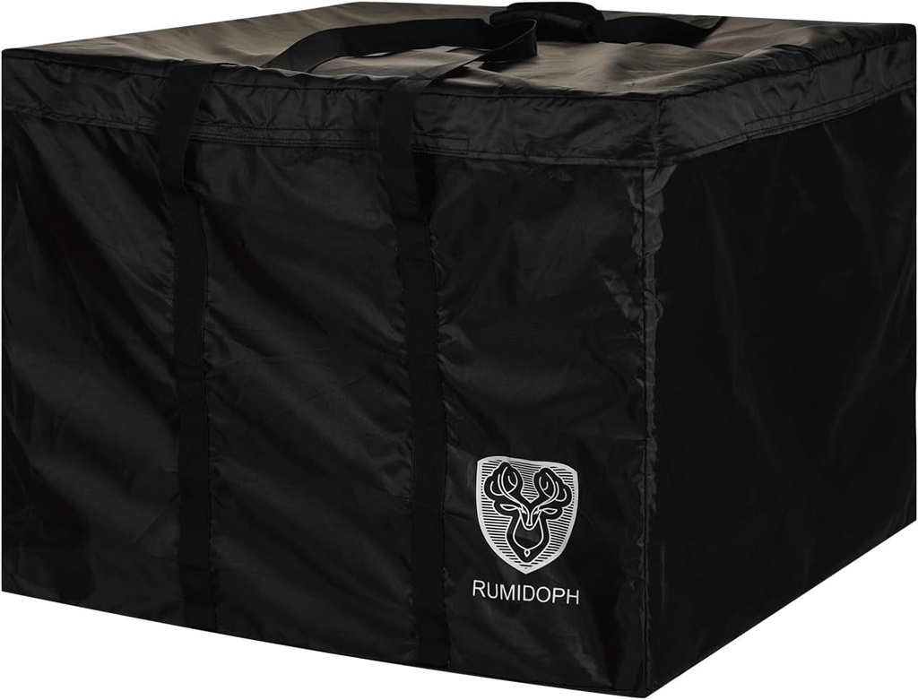 Outdoor Cushion Storage Bag Waterproof Square Large Patio Storage Bags with Zipper for Outdoor Furniture Cushion, 32 x32 x24IN