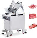 Fully Automatic Meat Slicer, 1500W Floor-Standing Commercial Meat Slicer with 14" Stainless Steel Blade and Built-in Sharpening Stone, 0～15 mm Adjustable Thickness