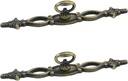 Antique Cabinet Drawer Pull Knobs Furniture Door Pull Handle Knobs Decorative Dresser Cupboard Handle Pulls 2-Pack with Screws