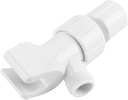 TOPINCN Universal Shower Holder Adjustable Handheld Shower Bracket Adapter Shower Diverter White Bathroom Accessory